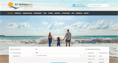 Desktop Screenshot of eu-holidays.de